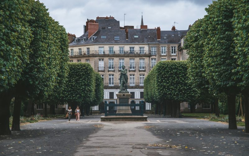 Vue sur Nantes et ses bâtiments historiques